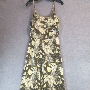 DEREK ♥️ HEART Tropical Cruise Beachy Poolside Stretch Comfy Summer Jumpsuit